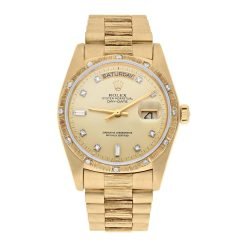 Rolex Day-Date 18238 36mm Yellow Gold Champagne Diamond Dial