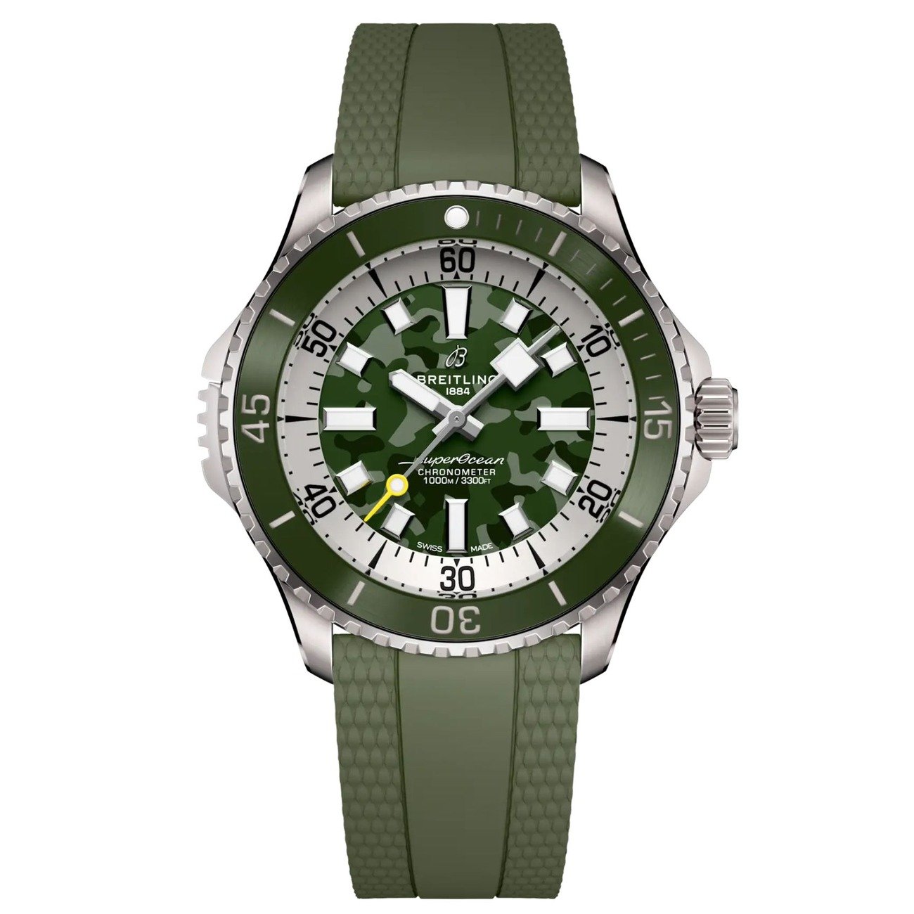 Breitling Superocean E10379D31L1S1 46mm Titanium Green Dial Diver