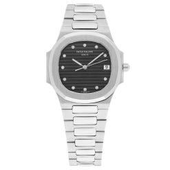 Patek Philippe Nautilus 3900/1 33MM Black Diamond Dial Steel