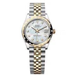 Rolex Datejust 31 278343RBR 31MM Yellow Rolesor Diamond Bezel Watch