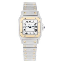 Cartier Santos Galbee W20011C4 29MM Two-Tone Gold Ladies Watch