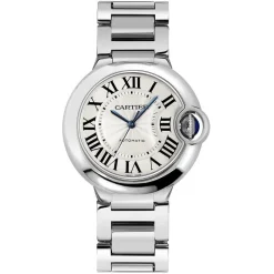 Cartier Ballon Bleu 36MM WSBB0048 Silver Roman Dial Stainless Steel