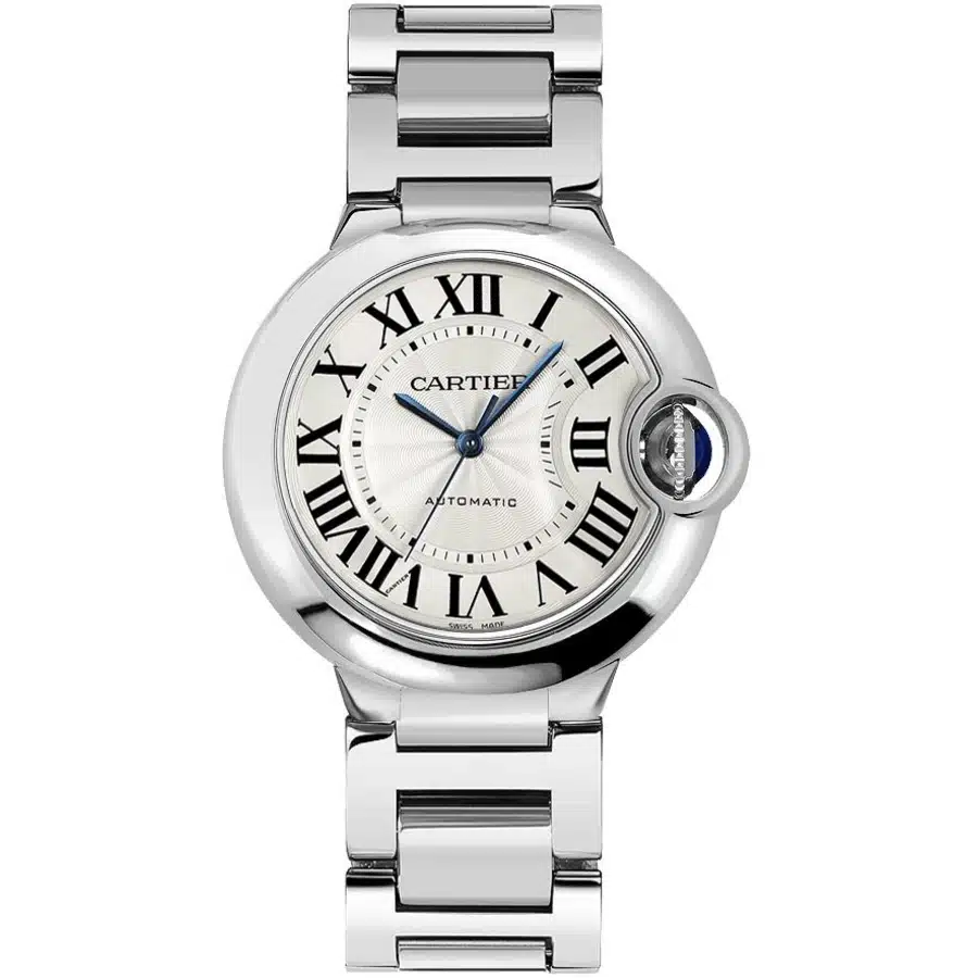 Cartier Ballon Bleu 36MM WSBB0048 Silver Roman Dial Stainless Steel