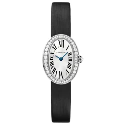 Cartier Baignoire WB520027 25MM White Gold Diamond Watch