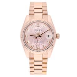 Rolex Datejust 178275F 31MM 2013 Pink Diamond Dial Rose Gold