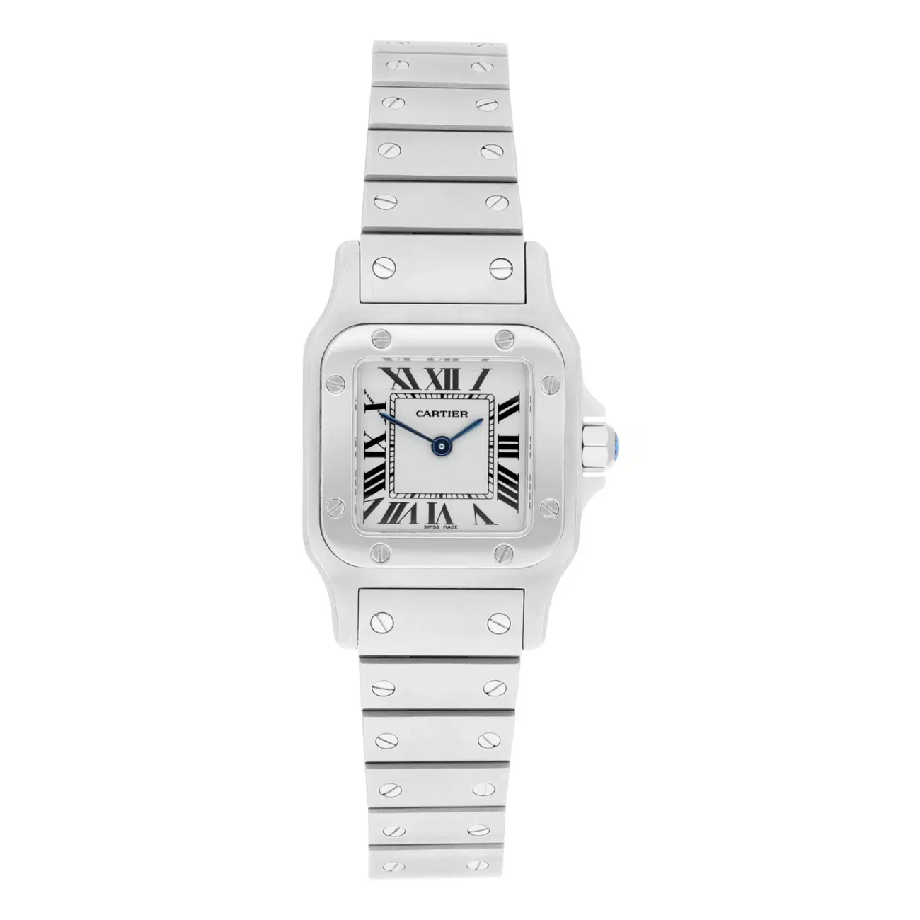 Cartier Santos Galbée W20056D6 24MM Silver Steel Ladies Watch