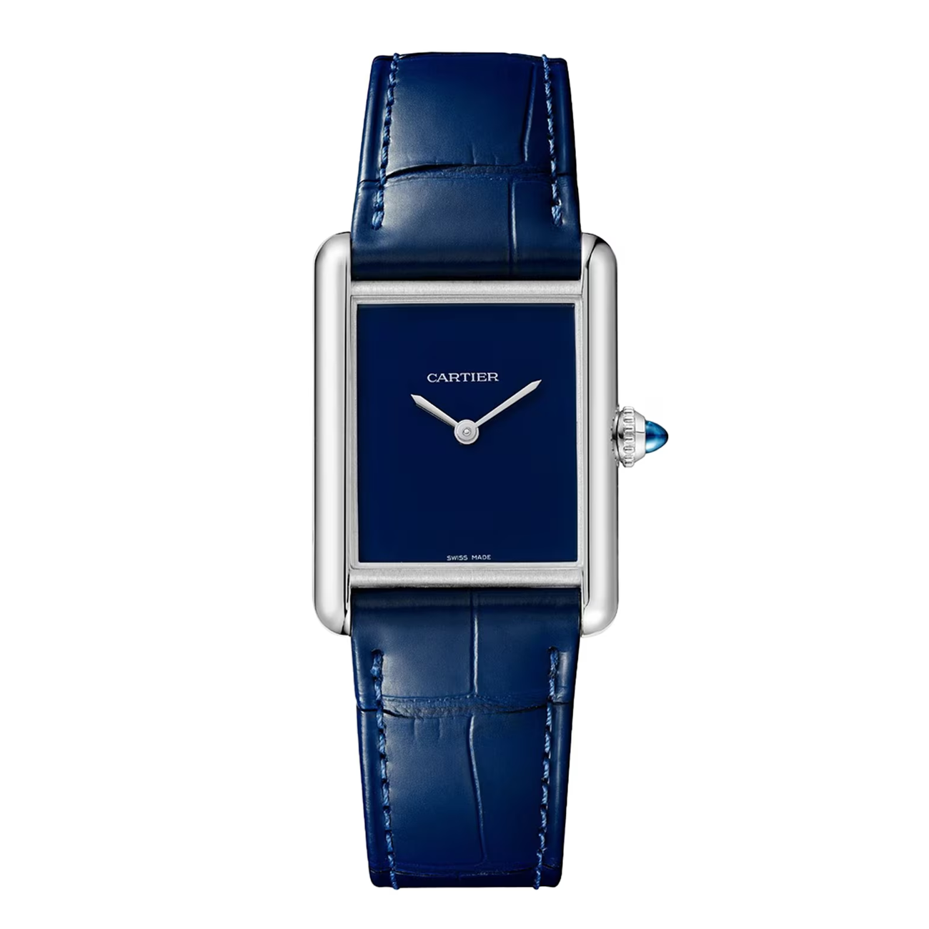 Cartier Tank Must WSTA0055 33MM Blue Dial Stainless Steel