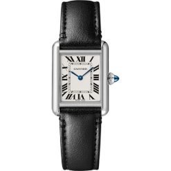 Cartier Tank Must WSTA0060 29MM Silver Dial Leather Watch