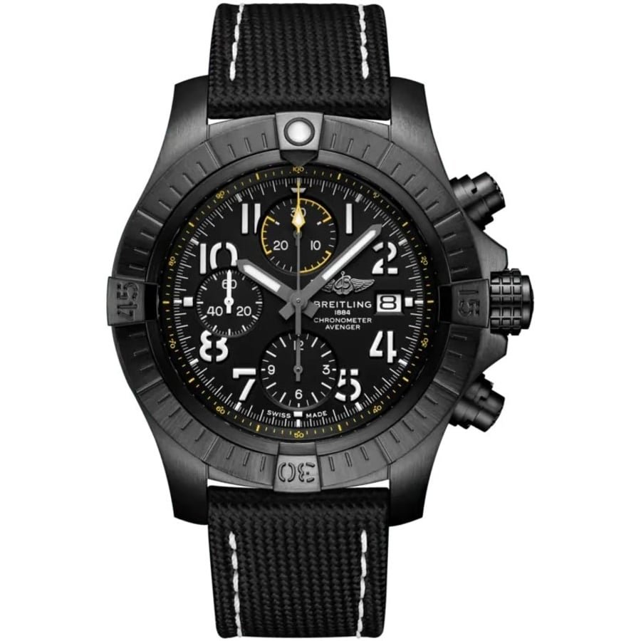 Breitling Avenger Chronograph V13317101B1X1 45MM Black DLC Titanium